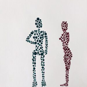 Figurines in dots