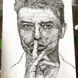 My drawing of David Bowie