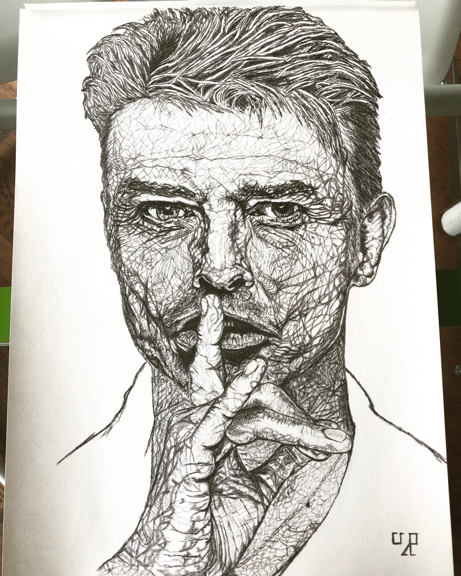Drawing of David Bowie
