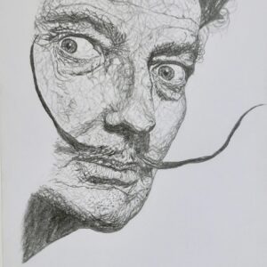 My drawing of Salvador Dali