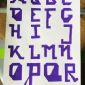My own designed alphabet